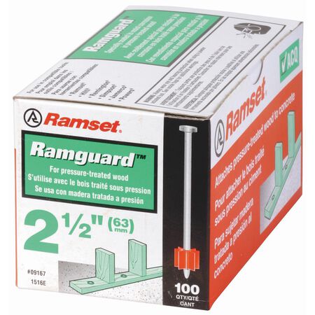Ramset 0.3 in. D X 2-1/2 in. L Steel Hollow Head Anchor Bolts 100 pk