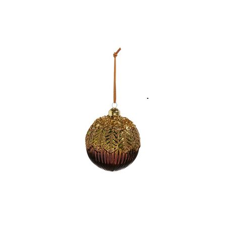 Raz Imports 4 in. BEADED BALL ORNAMENT