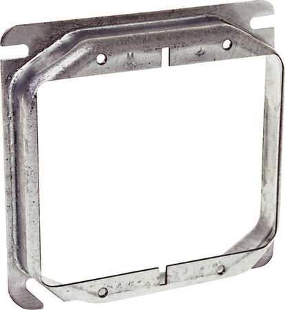 Raco Square Steel 2 gang Box Cover For Two Wiring Devices