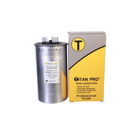 Titan Pro 70+10 MFD 440 V Round Run Capacitor