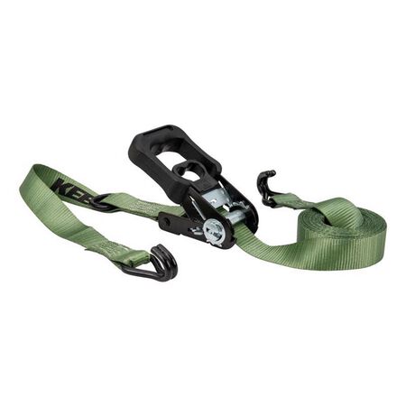 Keeper 1.25 in. W X 12 ft. L Green Ratchet Tie Down Strap 1000 lb 1 pk