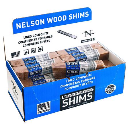 Nelson 1.5 in. W X 8 in. L Composite Shim 12 pk