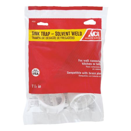 Ace 1-1/2 in. D Plastic Sink Trap