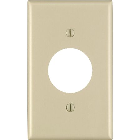 Leviton Ivory 1 gang Thermoset Plastic Outlet Wall Plate 1 pk