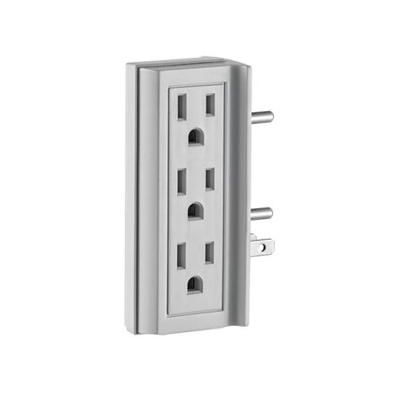 Leviton Grounded 6-Outlet Adapter White 15 amps 125 volts 1 pk