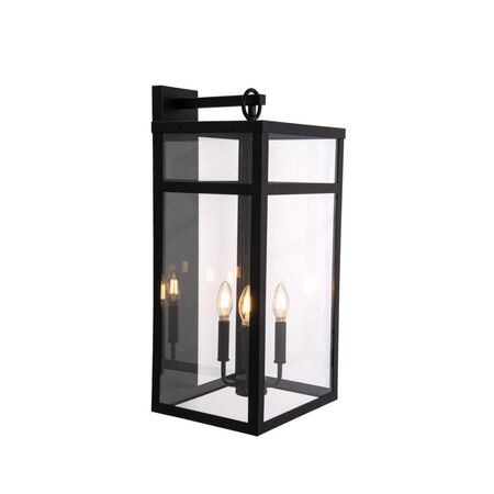 Craftmade O'Neal 25.5 in. 4 Light Outdoor Wall Lantern in Textured Black