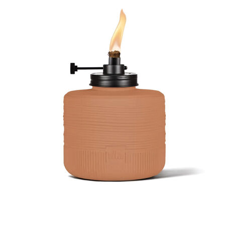 TIKI Orange Glass 6.10 in. Tabletop Torch 1 pc