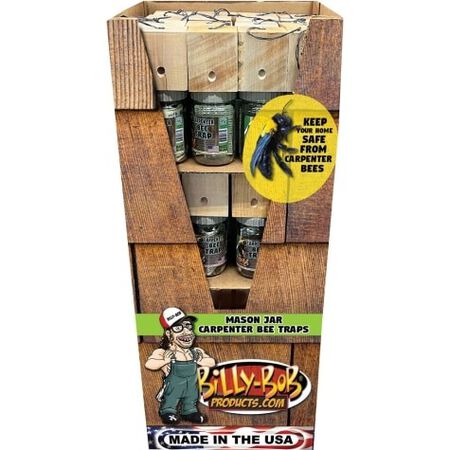 BILLY BOB CARPENTER BEE TRAP DISPLAY