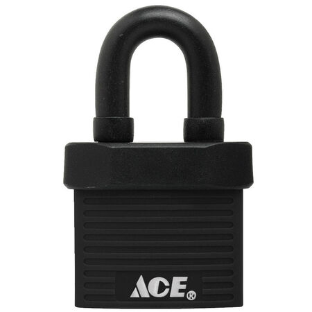 Ace 1-3/8 in. H X 1-1/2 in. W X 13/16 in. L Steel Double Locking Padlock 1 pk