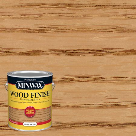 Minwax Wood Finish Semi-Transparent Golden Oak Oil-Based Penetrating Wood Stain 1 gal