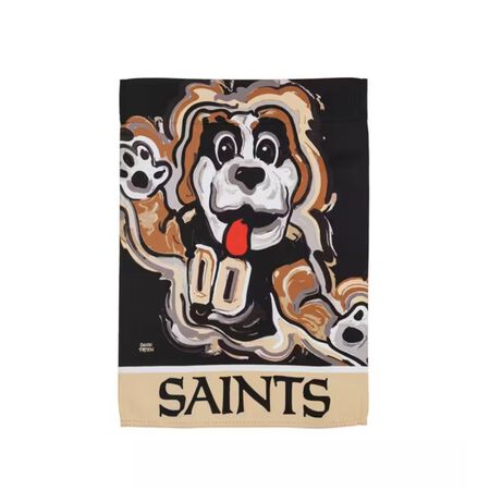 Evergreen 12.5 x 18 in. New Orleans Saints Justin Patten Artwork Mascot