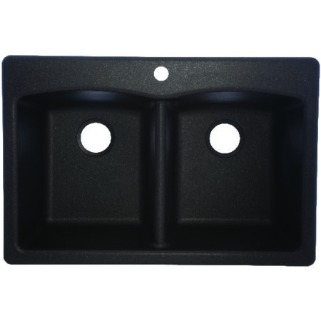Franke Composite Granite Dual Mount 33 in. W X 22 in. L Two Bowls Kitchen Sink