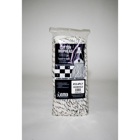 Elite Mops and Brooms #12 Cut End Cotton Mop Refill 1 pk