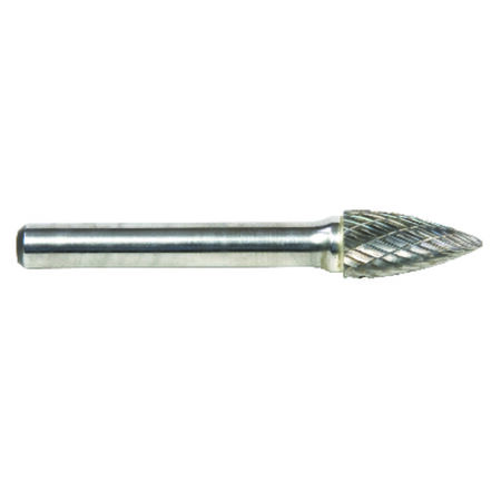 Forney 3/8 in. Dia. Tree Pointed End Tree Pointed Carbide Burr
