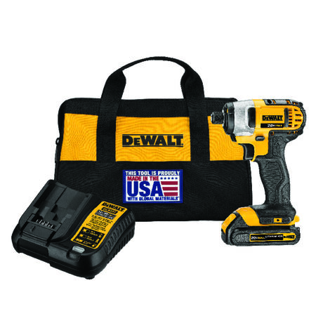 DeWalt 20 volts 1/4 in. Heavy Duty Cordless Compact Impact Driver