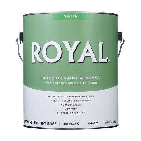 Royal Satin Tint Base Mid-Tone Base Paint Exterior 1 gal