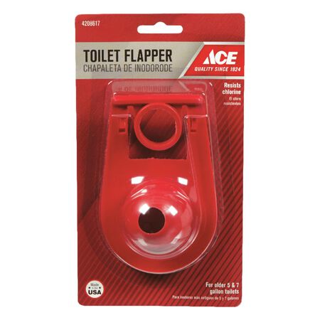 Ace Toilet Flapper Red