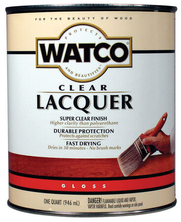 Watco Clear Wood Finish Lacquer 1 qt