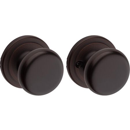 Kwikset Juno Venetian Bronze Passage Door Knob 1-3/4 in.