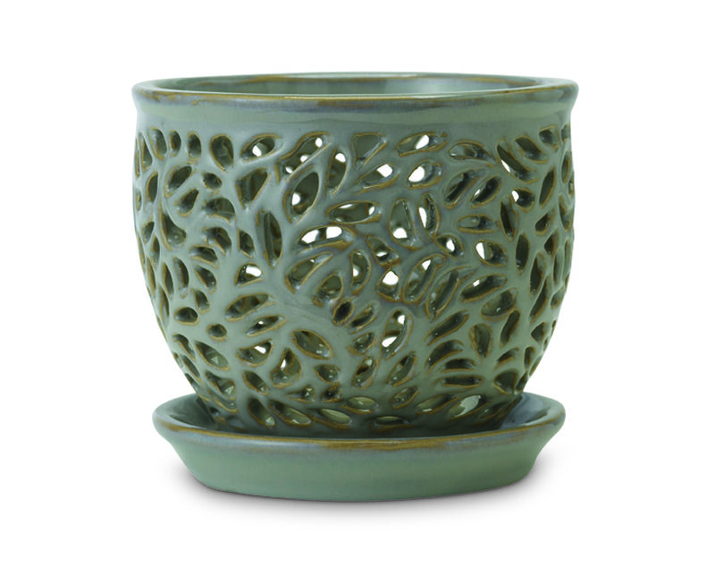 New England Pottery Lacey Orchid Pot Flagstone 1ea 5 25in Stine Home Yard The Family You Can Build Around