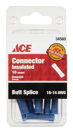 Ace Industrial Butt Connector 10 Vinyl Blue