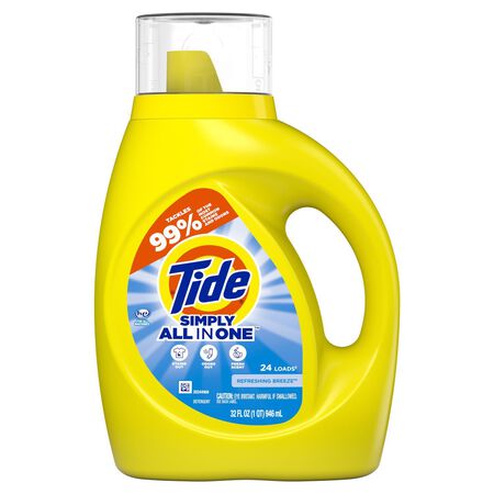 Tide Simply All In One Refreshing Breeze Scent Detergent Liquid 32 fl. oz. 1 pk