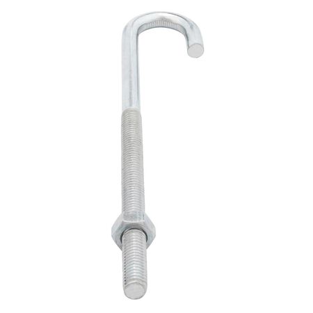 Hampton Medium Zinc-Plated Silver Zinc 6.9375 in. L J-Bolt 175 lb 1 pk