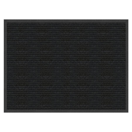 Multy Home Platinum 48 in. L X 36 in. W Charcoal Polyester/Vinyl Floor Mat