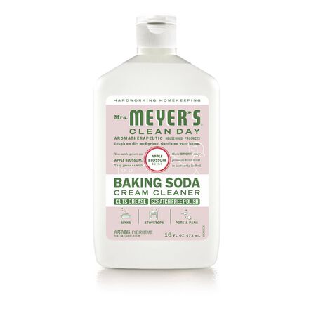 Mrs. Meyer's Clean Day Apple Blossom Scent Baking Soda Cleaner Cream 16 oz