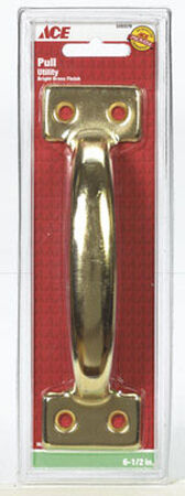 Ace 6.5 in. L Bright Brass Utility Pull