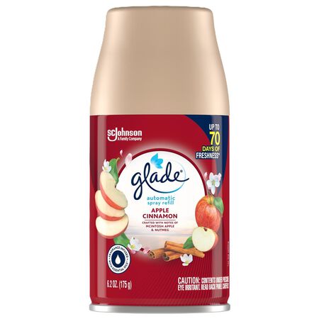Glade Apple Cinnamon Scent Air Freshener Refill 6.2 oz Aerosol 1 Pack