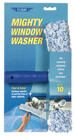 Ettore Mighty Window Washer 10 in. W Plastic Window Squeegee