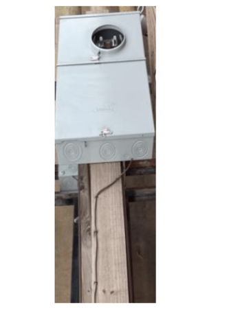 200 amp Permanent Utility Pole Underground 4 x 6 x 10'