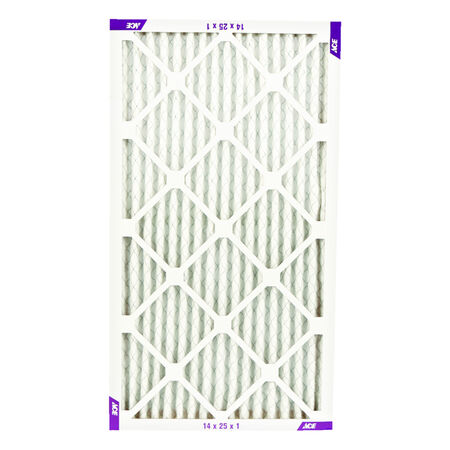 Ace 14 in. W X 25 in. H X 1 in. D Pleated 13 MERV Pleated Air Filter 1 pk