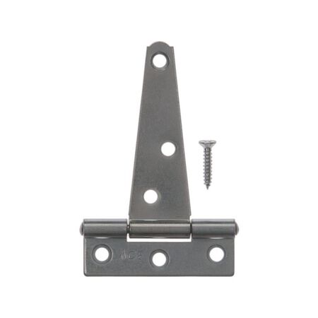 Ace 3 in. L Zinc-Plated Light Duty T Hinge 2 pk