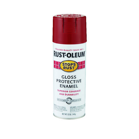Rust-Oleum Stops Rust Gloss Regal Red Spray Paint 12 oz