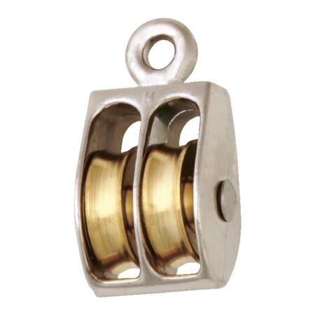 Ace 1/4 in. D Copper Ridge Eye Single Sheave Rigid Eye Pulley