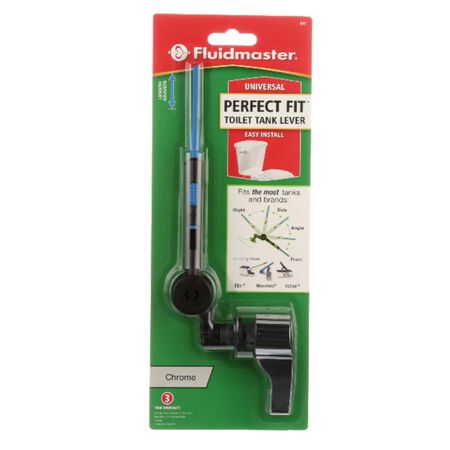 Fluidmaster Perfect Fit Tank Lever Chrome Plastic For Universal