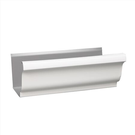 Amerimax 3.5 in. H X 5 in. W X 120 in. L White Aluminum K Gutter