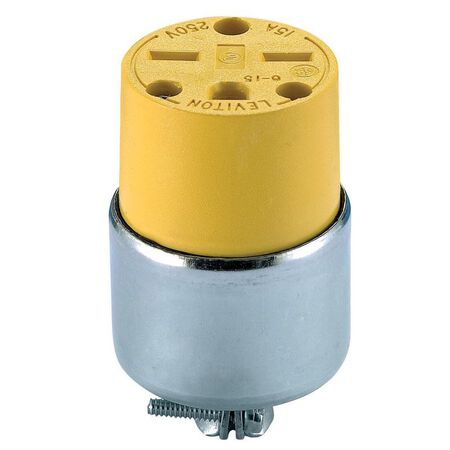 Leviton Commercial Armored Grounding Connector 6-15R 18-12 AWG
