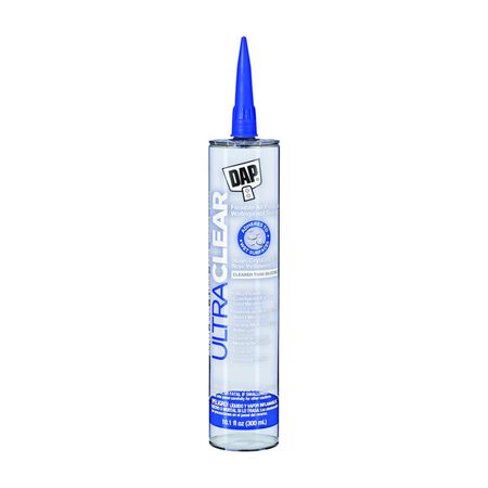 DAP Ultra Clear Clear Synthetic Rubber All Purpose Waterproof Sealant 10.1 oz