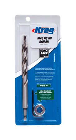Kreg 1/2 in. X 6 in. L High Speed Steel Heavy-Duty Drill Bit Hex Shank 1 pc