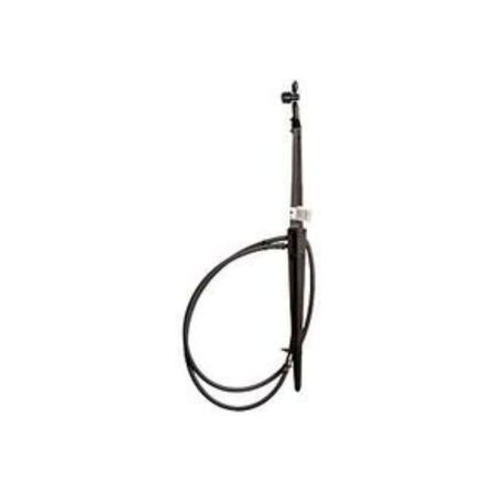 Rain Bird MSSTKTH1S Series Fan Micro Spray with Tall Staked Riser, 0 to 31 gph, 40 psi Operating, Part-Circle, Black