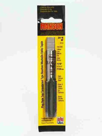 Irwin Hanson High Carbon Steel 3/4 in.-16NF SAE Fraction Tap 1 pc.