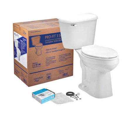 Mansfield Alto Pro-Fit 3 ADA Compliant 1.6 gal White Elongated Complete Toilet