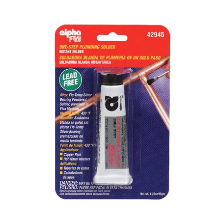 Alpha Fry 1.3 oz Lead-Free Plumbing Solder Silver-Bearing Alloy 1 pc