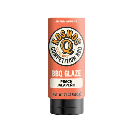 Kosmos Q Peach Jalapeno BBQ Glaze 21 oz.