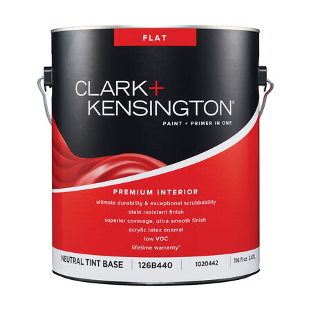 Clark+Kensington Flat Tint Base Neutral Base Premium Paint Interior 1 gal