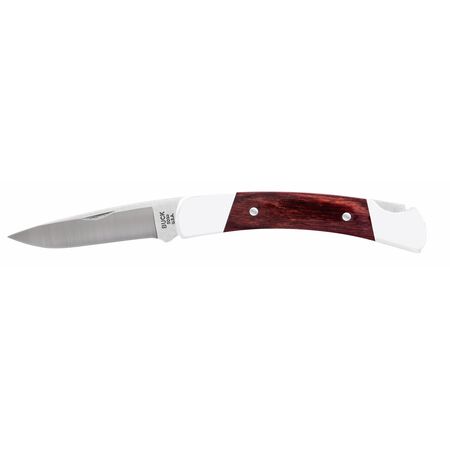 Buck Knives Squire Brown/White 420 HC Steel > 6 in. Pocket Knife
