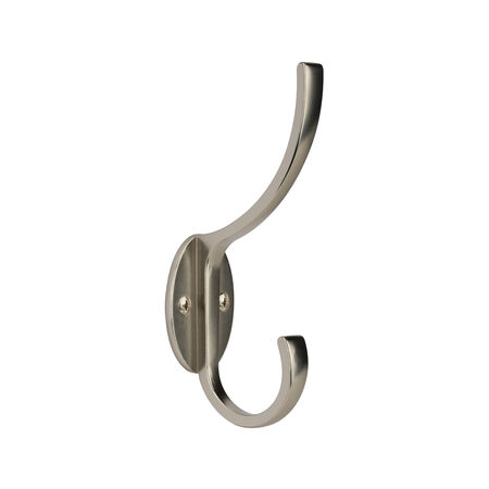 E.H. Tate & Co. Satin Nickel Metal Contemporary Decorative Hooks 1 pk